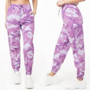Forever 21 Purple Camo Joggers